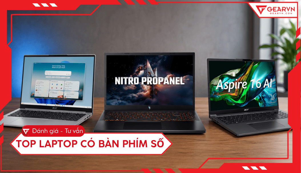 Top 5 laptop có bàn phím số tốt cho dân văn phòng, kế toán
