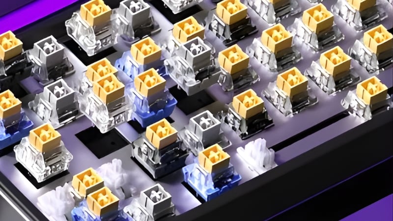 Bàn phím AULA HERO68HE có công nghệ switch Meteor magnetic