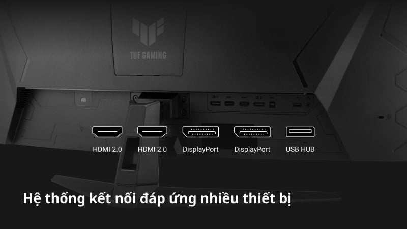 Màn hình cong ASUS TUF GAMING VG34WQ5A có hệ thống kết nối đa dạng