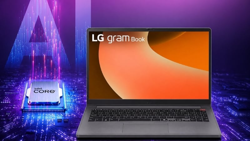 Laptop LG Grambook 15U50U-G.AV55A5 có vi xử lý Intel Core Ultra