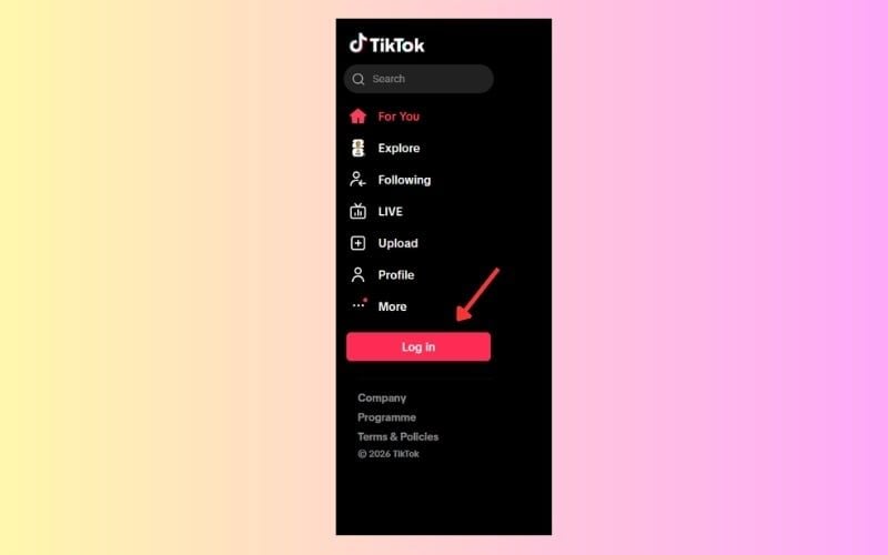 Chọn Log in để đăng nhập nếu muốn đồng bộ tài khoản