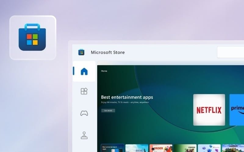 Mở Microsoft Store trên máy tính