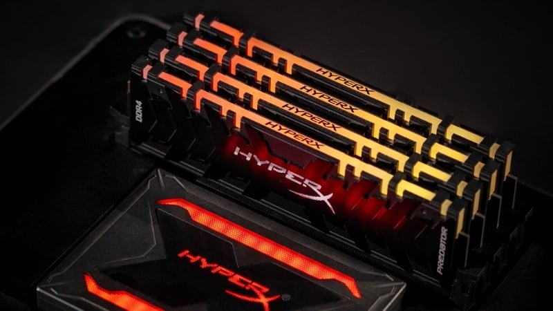 Ram Kingston HyperX Predator RGB 8GB 3200 có RGB nổi bật