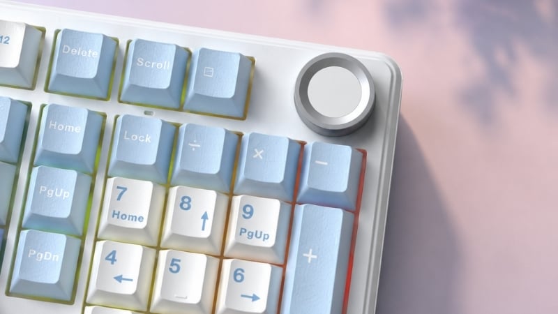 Bàn phím AULA F99 PRO TM F9915 có núm xoay đa chức năng