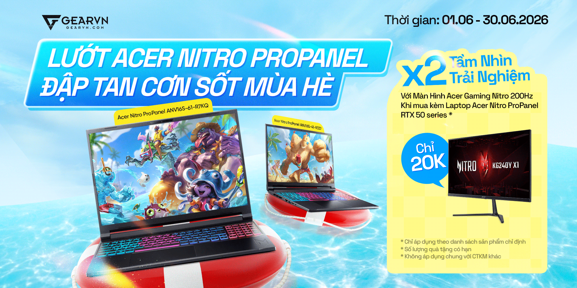 Lướt Acer RTX 50 Series - Mua kèm Màn Gaming Giá 20K