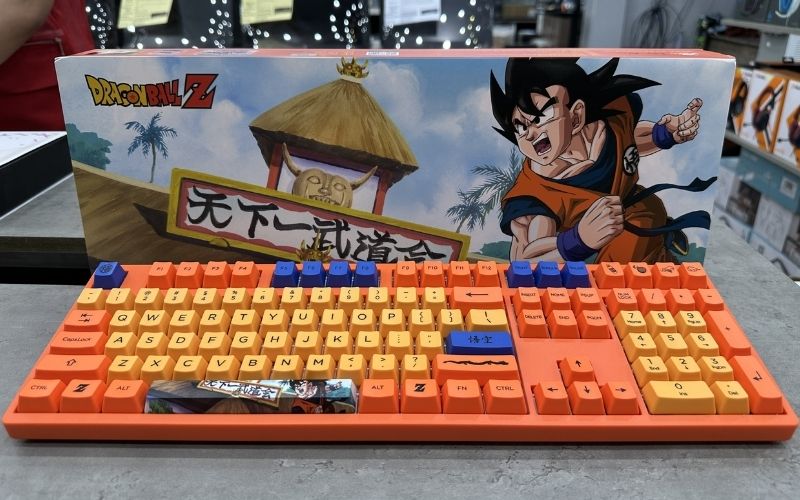 Bàn phím cơ&nbsp;AKKO 3087 RF Dragon Ball Z Goku Akko V3 Cream Yellow switch