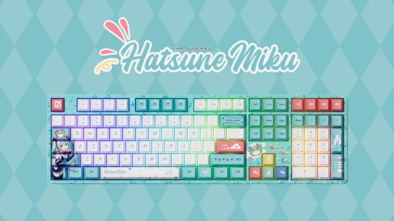 Bàn phím AKKO 5108B Plus Hatsune Miku có thiết kế độc đáo