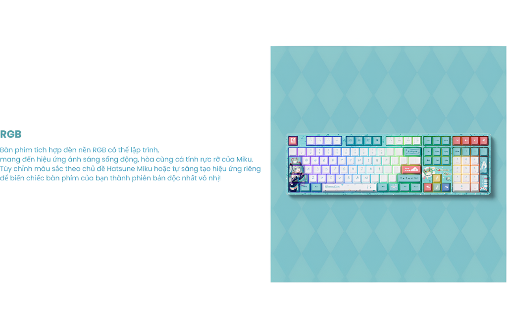 GEARVN - Bàn phím AKKO 5108B Plus Hatsune Miku Akko Piano Pro Switch