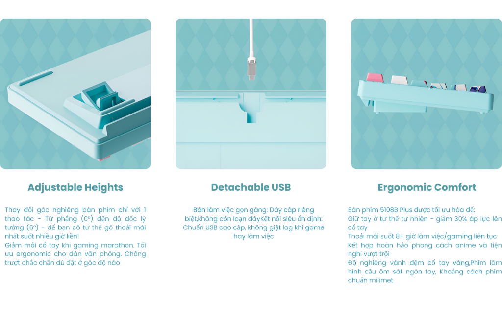 GEARVN - Bàn phím AKKO 5108B Plus Hatsune Miku Akko Piano Pro Switch