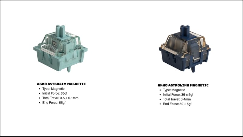 Bàn phím AKKO có dây TAC75 Black HE AstroAim Magnetic Switch có switch từ tính hiện đại