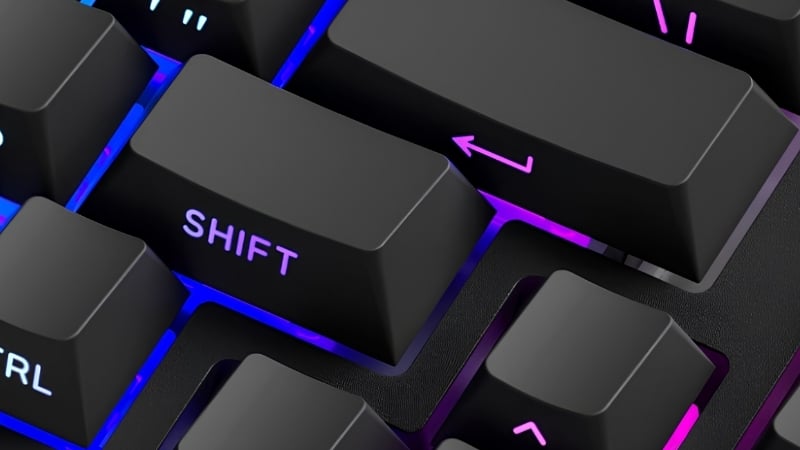 Bàn phím AKKO có dây TAC75 Black HE AstroAim Magnetic Switch được trang bị keycap PBT Double-Shot