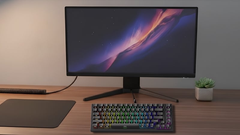 Bàn phím AKKO có dây TAC75 Black HE AstroAim Magnetic Switch có kết nối USB-C