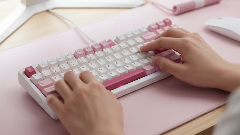 Bàn phím AKKO TAC87 3 MODE Prunus Lannesiana cho trải nghiệm gõ phím êm ái