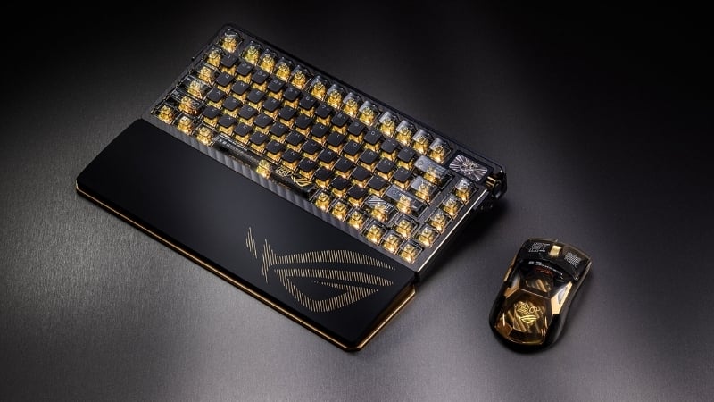 Bàn phím ASUS M709 ROG AZOTH EXTREME E20 NX Snow có polling Rate lên đến 8000Hz