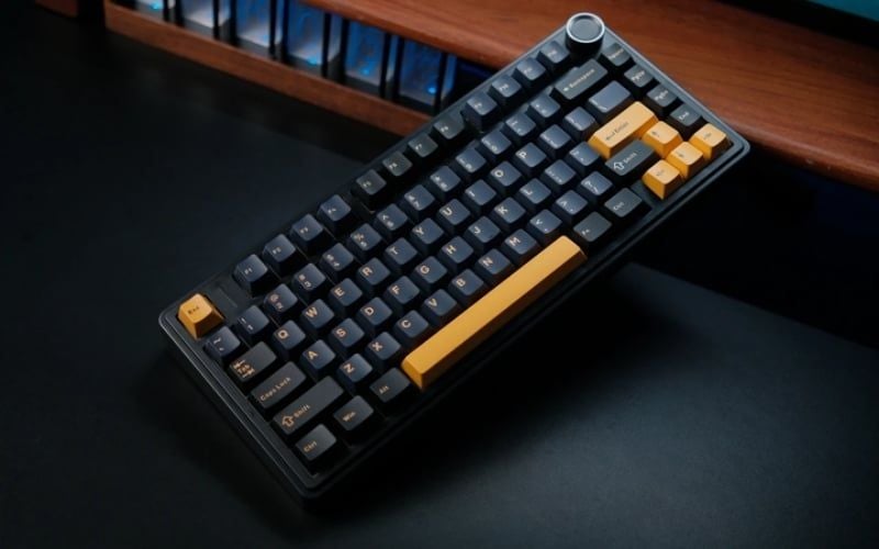 Bàn phím AULA F75 Grey Wood V3 Switch&nbsp;F75BBG