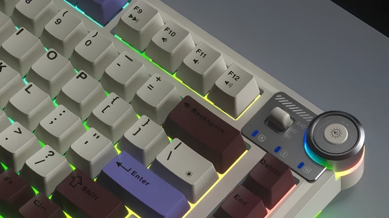 Bàn phím AULA AU75 TM AU7502 được trang bị rgb 16 hiệu ứng