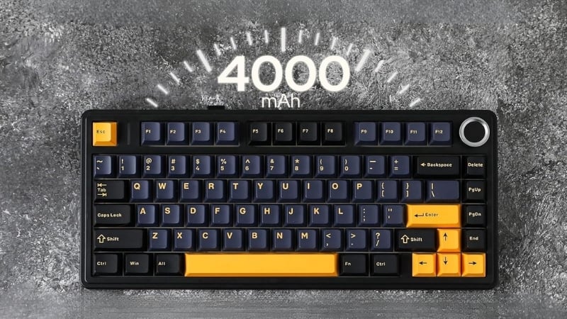Bàn phím AULA F75 F7504 có viên pin 4000mAh