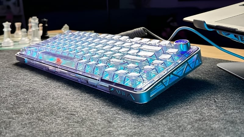 Bàn phím AULA F81 TM F8106 có case PC trong suốt