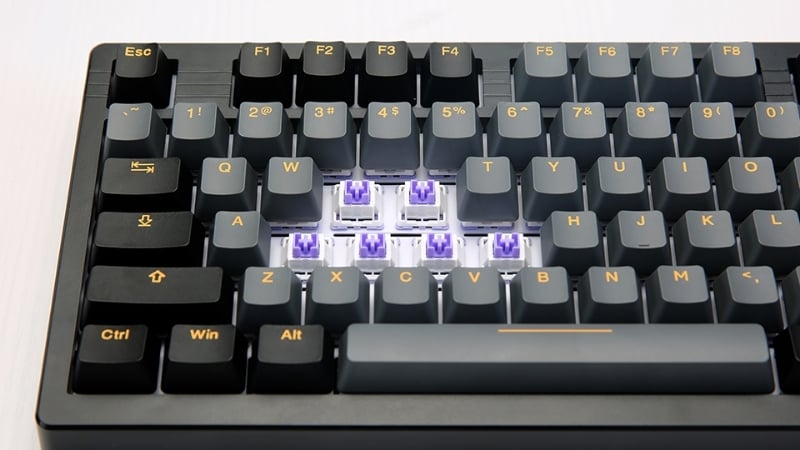Bàn phím cơ DareU EK75 Pro Triple Mode Black Golden Dream switch có Switch DareU Dream gõ êm ái