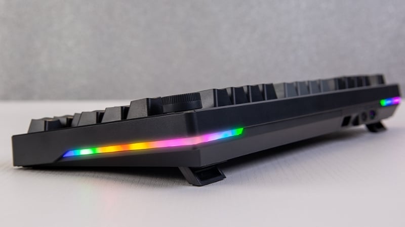 Bàn phím cơ DareU EK75 Pro Triple Mode Black Golden Dream switch có hệ thống đèn LED RGB