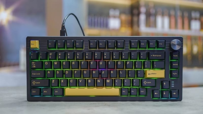 Bàn phím cơ DareU EK75 Rapid Trigger Black có thiết kế 75% 84 phím