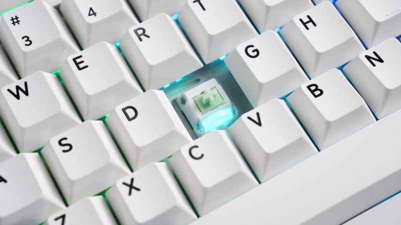 Bàn phím DareU EK106 Pro Haze Blue Cloud switch có switch DareU Cloud đã lube sẵn
