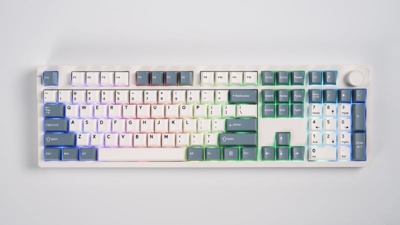 Bàn phím DareU EK106 Pro Haze Blue Cloud switch có LED RGB 16.8 triệu màu
