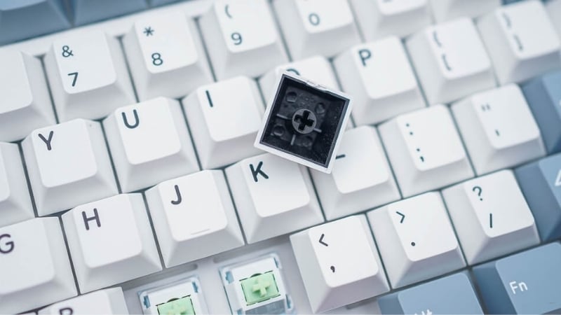 Bàn phím DareU EK106 Pro Haze Blue Cloud switch có hotswap 5 pin tiện lợi