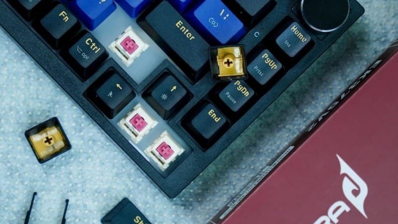 Bàn phím E-Dra EK375v2 Alpha Linear switch có keycap PBT Doubleshot bền bỉ