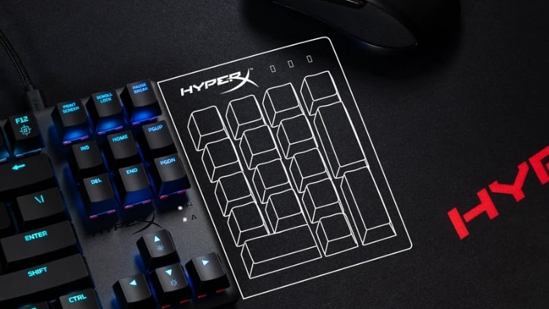 Bàn phím HyperX Alloy Origins Core TKL RGB Blue Switch có thể tùy biến bằng NGENUITY