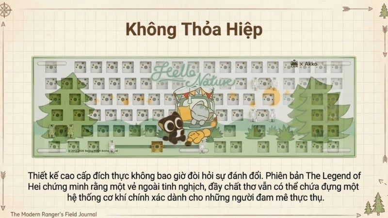 Bàn phím cơ không dây AKKO 5108 V5 3 Mode Legend of Hei có gasket mount