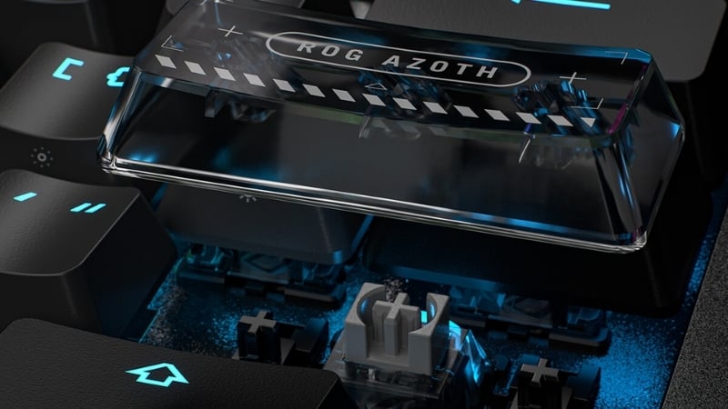 Bàn phím gaming ASUS M901 ROG Azoth 96 HE Black có khả năng hot‑swap