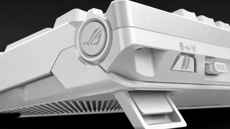 Bàn phím gaming ASUS M901 ROG Azoth 96 HE White được trang bị đa kết nối