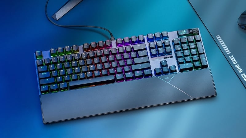 Bàn phím ASUS XA14 ROG STRIX SCOPE II X NX Snow có thiết kế fullsize chống ghosting