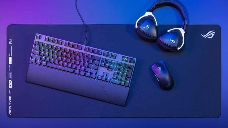 Bàn phím gaming ASUS XA14 ROG STRIX SCOPE II X NX Storm có đèn RGB per‑key