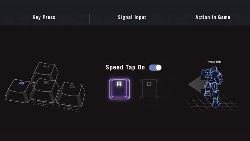 Bàn phím gaming không dây ASUS ROG Strix Morph 96 có tính năng Speed Tap