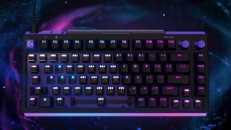 Bàn phím Logitech G512 X 75 TMR 8K Black tùy chỉnh linh hoạt với Dual Swap