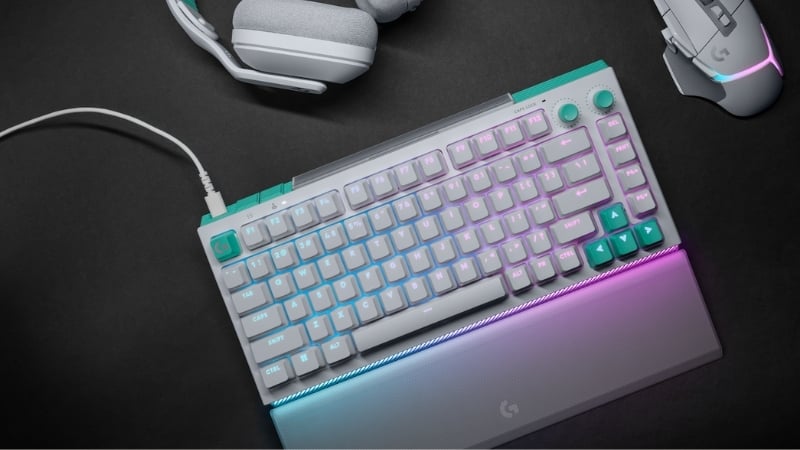Bàn phím Logitech G512 X 75 TMR 8K White tùy biến linh hoạt với Dual Swap