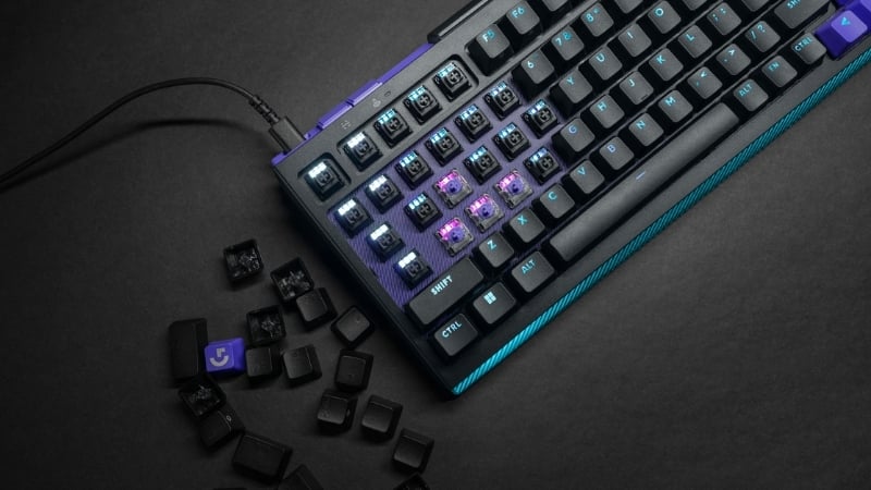Bàn phím Logitech G512 X 98 TMR 8K Black có cụm switch Dual Swap