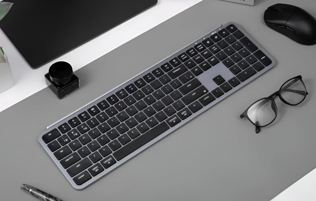 Bàn phím Keychron B6P-K1 Space Gray Scissor có thiết kế siêu mỏng