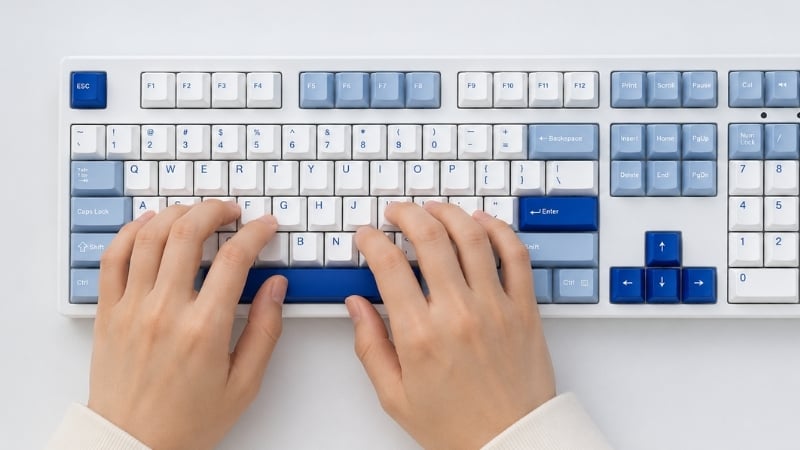 Bàn phím không dây AKKO 3108RF V3 Glacier hỗ trợ N-Key Rollover gõ chính xác