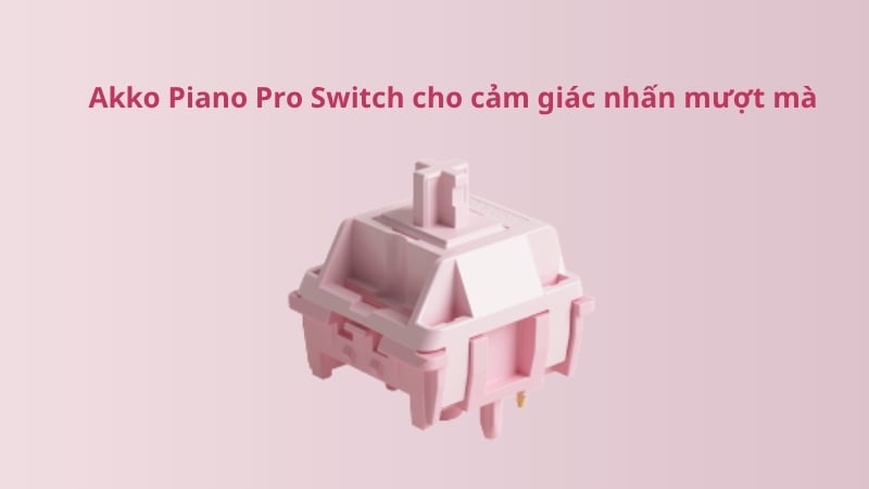 Bàn phím AKKO 5087 V3 Prunus Lannesiana Akko Piano Pro có Akko Piano Pro Switch gõ mượt mà