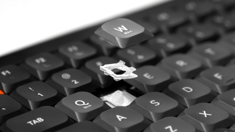 Bàn phím không dây HyperWork SilentKey TS01 Đen có switch X-Scissors