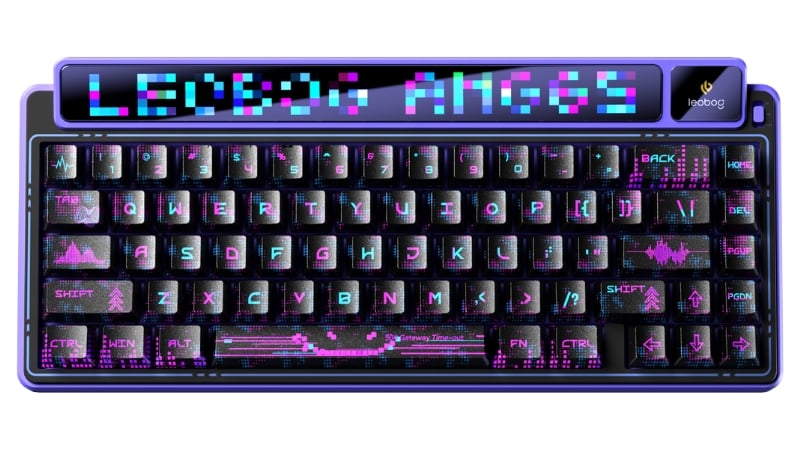 Bàn phím Leobog AMG65 TM (Tím đen/ Jadeite switch) AMG6501