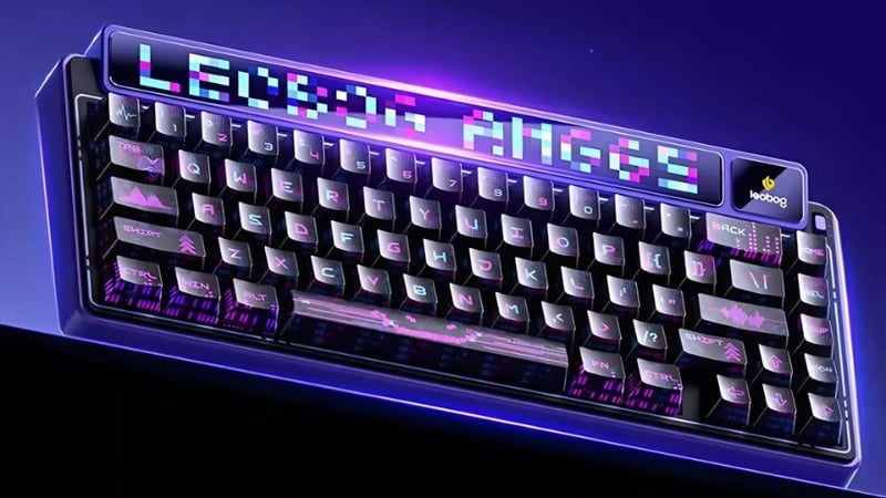 Bàn phím Leobog AMG65 TM (Tím đen/ Jadeite switch) AMG6501