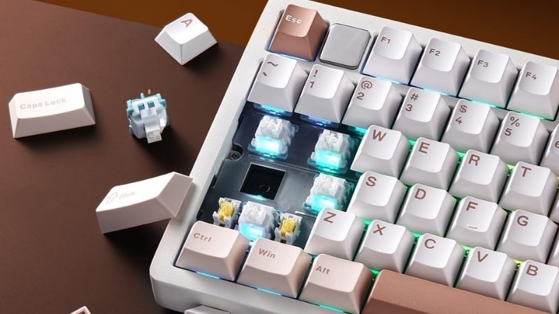 Bàn phím Leobog Hi75C PRO TM HI7510 được trang bị switch Turquoise