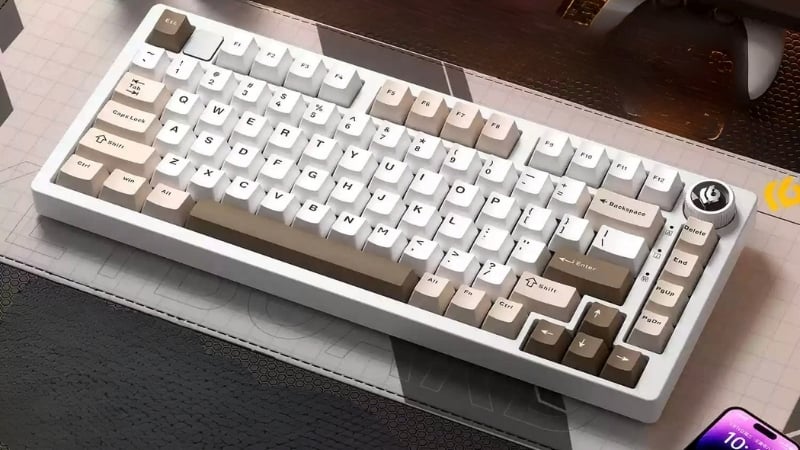 Bàn phím Leobog Hi75C PRO TM HI7510 có thời lượng pin ấn tượng