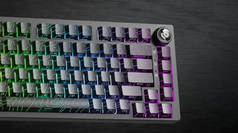 Bàn phím Leobog Hi75C PRO TM HI7509 sở hữu keycap PBT Double-Shot bền bỉ