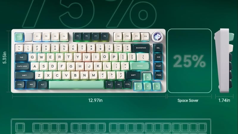 Bàn phím Leobog Hi75C PRO TM HI7507 có hệ thống RGB