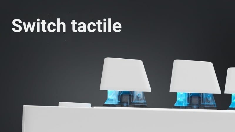 Bàn phím Logitech G Pro X TKL Light Speed Tactile Switch White có switch tactile bền bỉ
